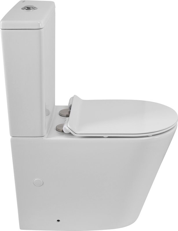 Унитаз-компакт напольный BelBagno Flay-r BB2149CP-TOR безободковый, крышка BB2111SC с микролифтом, бачок BB2149T