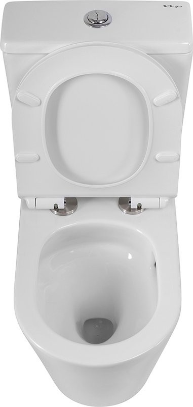 Унитаз-компакт напольный BelBagno Flay-r BB2149CP-TOR безободковый, крышка BB2111SC с микролифтом, бачок BB2149T
