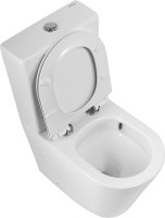 Унитаз-компакт напольный BelBagno Flay-r BB2149CP-TOR безободковый, крышка BB2111SC с микролифтом, бачок BB2149T