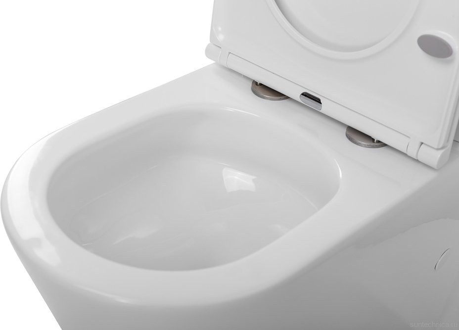 Унитаз-компакт напольный BelBagno Flay-r BB2149CP-TOR безободковый, крышка BB2111SC с микролифтом, бачок BB2149T