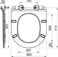 Унитаз-компакт напольный BelBagno Flay-r BB2149CP-TOR безободковый, крышка BB2111SC с микролифтом, бачок BB2149T