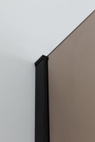 Душевой уголок Cezares Slider A 2 100/110 BR Nero профиль черный, стекло бронза