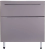 Тумба под раковину Style Line Бергамо Мини 90 Люкс Plus напольная, антискрейтч серая