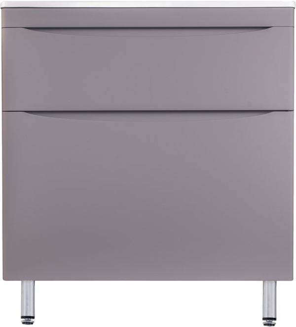 Тумба под раковину Style Line Бергамо Мини 90 Люкс Plus напольная, антискрейтч серая
