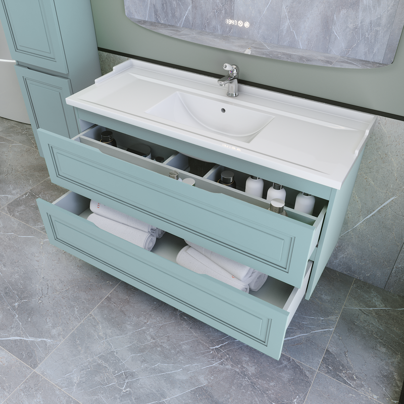 Тумба с раковиной Caprigo Wales 120 антарктида