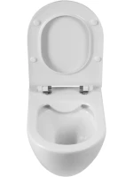 Унитаз подвесной BelBagno Amanda BB051CHR безободковый, крышка BB901SC с микролифтом