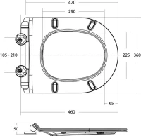Унитаз подвесной BelBagno Amanda BB051CHR безободковый, крышка BB901SC с микролифтом