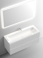 Мебель для ванной комнаты Sancos Snob T 120 см, bianco, раковина CN7017