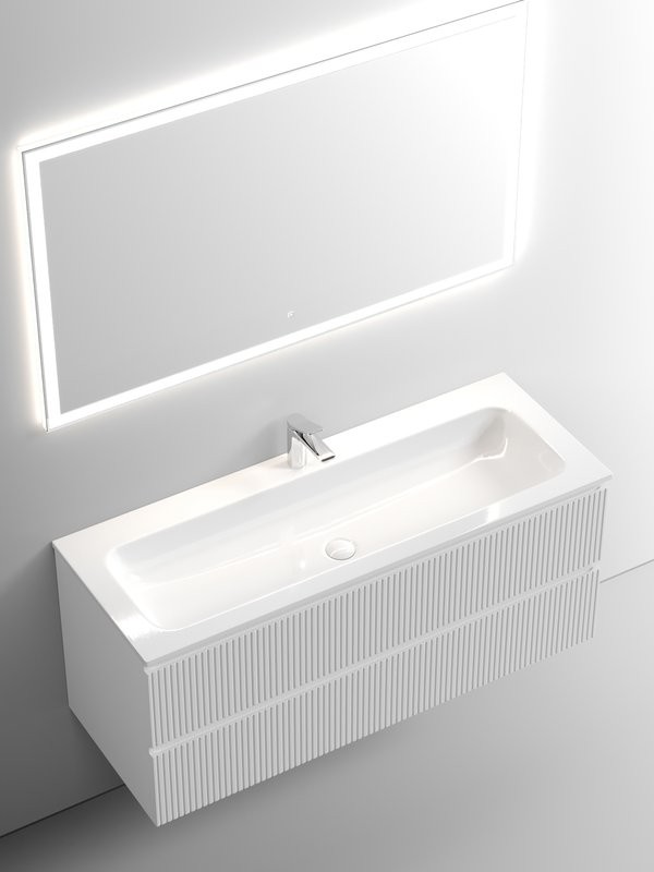 Мебель для ванной комнаты Sancos Snob T 120 см, bianco, раковина CN7017