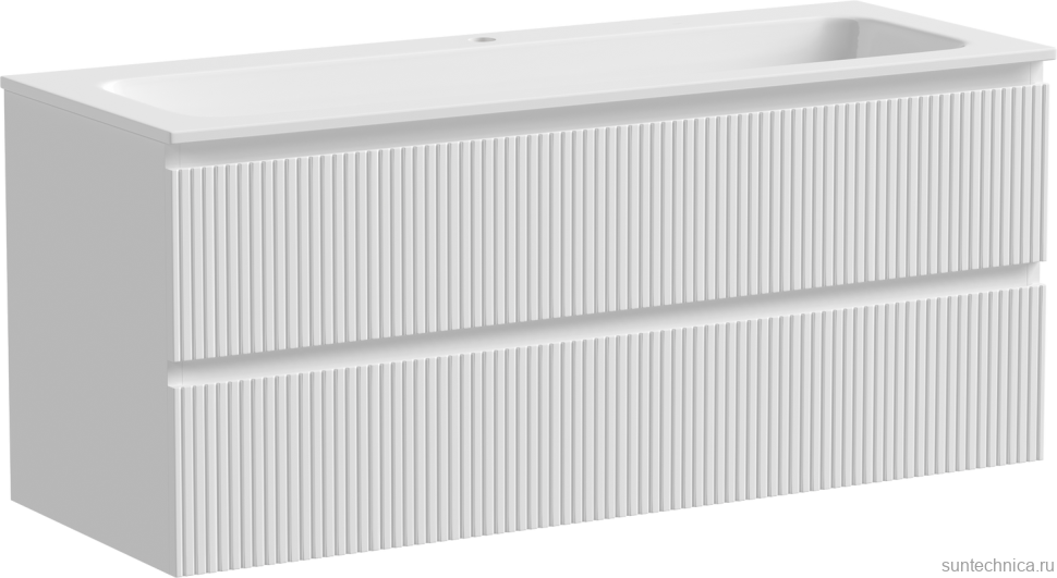Мебель для ванной комнаты Sancos Snob T 120 см, bianco, раковина CN7017