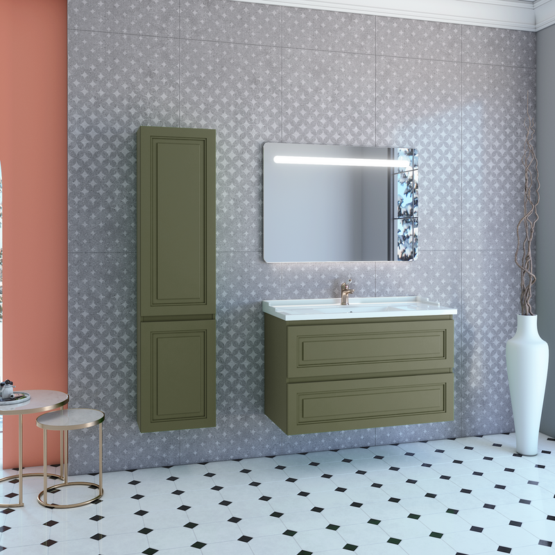 Мебель для ванной комнаты Caprigo Wales Смальти 100 олива