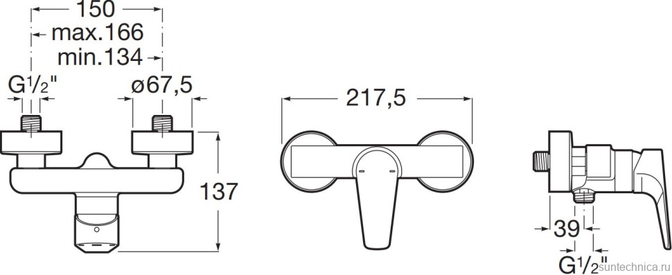 Смеситель для душа Roca Atlas 5A2190C0M