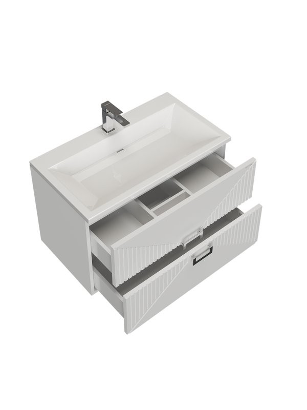 Мебель для ванной комнаты Grossman Луксор 80 матовая белая