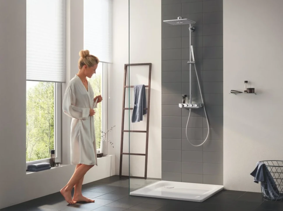 Душевая стойка Grohe Euphoria SmartControl 310 Duo Cube 26508000 с термостатом