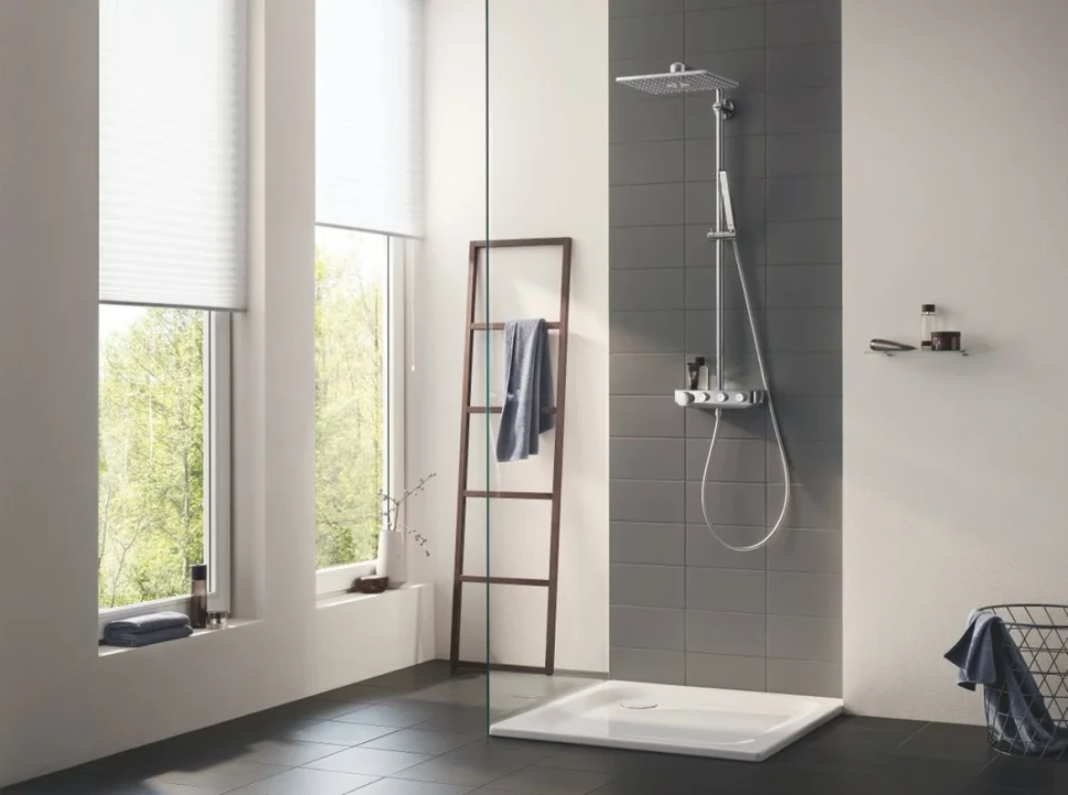Душевая стойка Grohe Euphoria SmartControl 310 Duo Cube 26508000 с термостатом