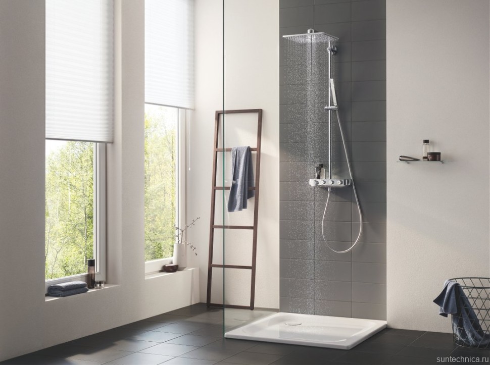 Душевая стойка Grohe Euphoria SmartControl 310 Duo Cube 26508000 с термостатом