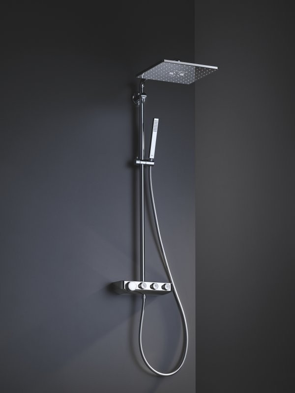 Душевая стойка Grohe Euphoria SmartControl 310 Duo Cube 26508000 с термостатом