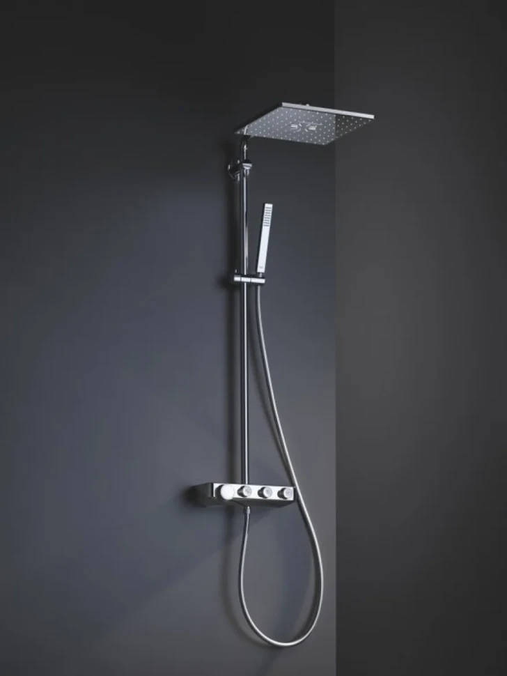 Душевая стойка Grohe Euphoria SmartControl 310 Duo Cube 26508000 с термостатом