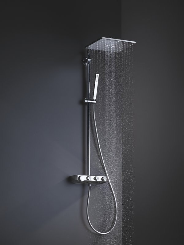 Душевая стойка Grohe Euphoria SmartControl 310 Duo Cube 26508000 с термостатом