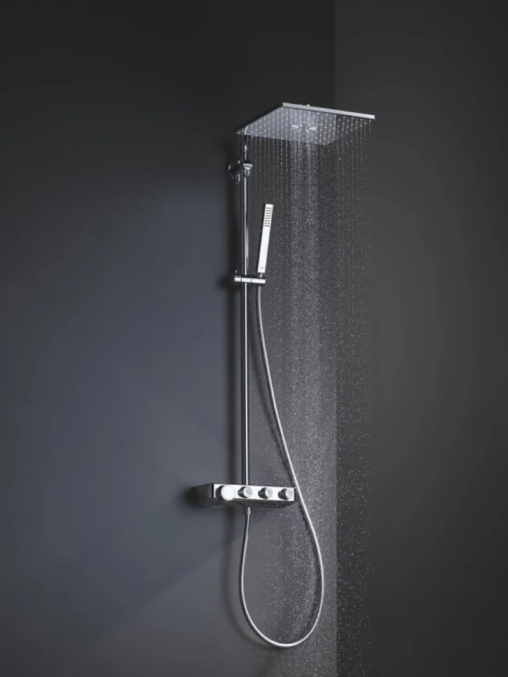 Душевая стойка Grohe Euphoria SmartControl 310 Duo Cube 26508000 с термостатом
