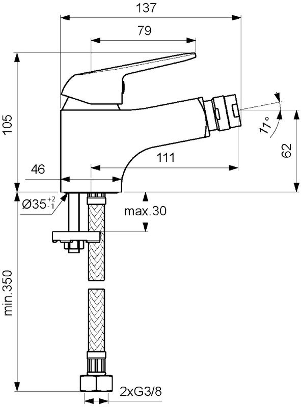 Смеситель для биде Vidima Fine BA386AA