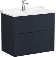 Тумба с раковиной VitrA Root Classic 80 темно-синий