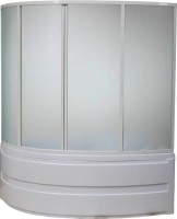 Шторка на ванну Bas Сагра, 4 ств., стекло