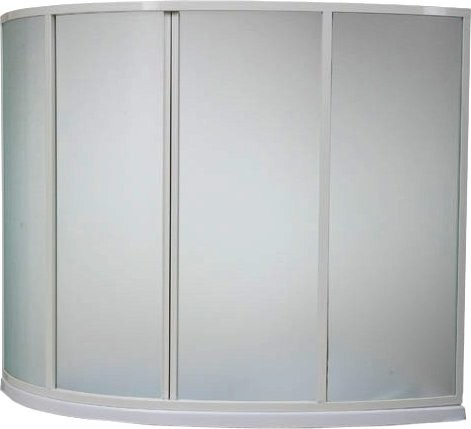 Шторка на ванну Bas Сагра, 4 ств., стекло