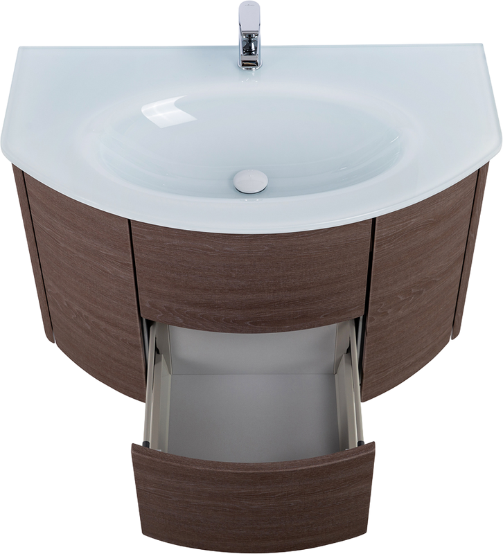 Мебель для ванной комнаты Cezares Eden 91 rovere scuro soft, раковина 82399