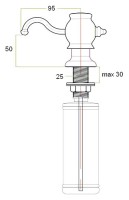 Дозатор для кухонной мойки Zorg ZR-24 черный
