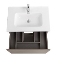 Тумба с раковиной BelBagno Kraft 39 70 подвесная, матовая бежевая, раковина bb700/390etl