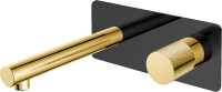 Смеситель для раковины Boheme Stick 125-BG.2 С ВНУТРЕННЕЙ ЧАСТЬЮ, black, touch gold Смеситель для раковины Boheme Stick 125-BG.2 С ВНУТРЕННЕЙ ЧАСТЬЮ, black, touch gold
