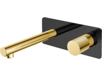 Смеситель для раковины Boheme Stick 125-BG.2 С ВНУТРЕННЕЙ ЧАСТЬЮ, black, touch gold Смеситель для раковины Boheme Stick 125-BG.2 С ВНУТРЕННЕЙ ЧАСТЬЮ, black, touch gold