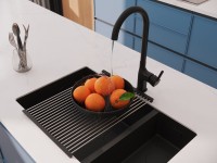 Смеситель для кухни Cersanit Элио (Elio) 68261 матовый черный