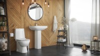 Унитаз-компакт напольный Sanita luxe Next Slim c микролифтом, белый