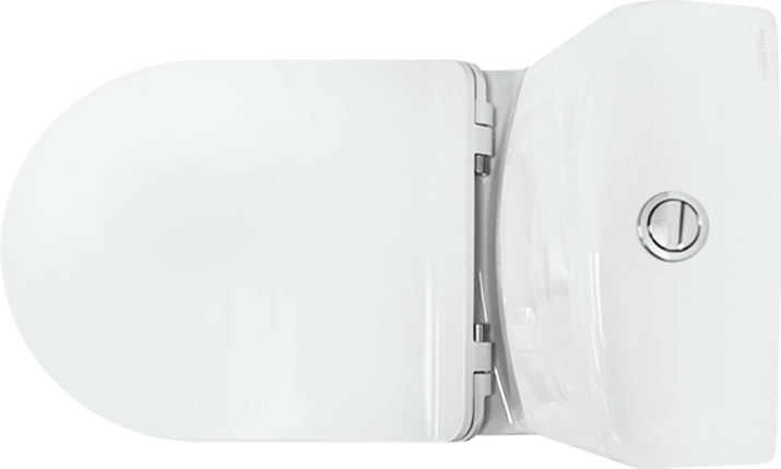 Унитаз-компакт напольный Sanita luxe Next Slim c микролифтом, белый