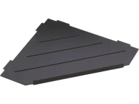 Полка Bemeta Cytro 101302450 угловая, с ограничителем, черная Полка Bemeta Cytro 101302450 угловая, с ограничителем, черная
