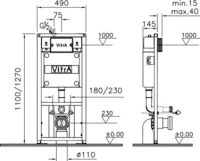 Комплект VitrA S50 9003B003-7201 кнопка хром Комплект VitrA S50 9003B003-7201 кнопка хром