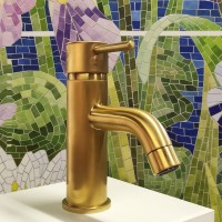 Смеситель для раковины Paini Cox 78PJ211 матовое золото