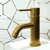 Смеситель для раковины Paini Cox 78PJ211 матовое золото