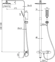 Душевая стойка Kaiser Zinger 35282 Душевая стойка Kaiser Zinger 35282