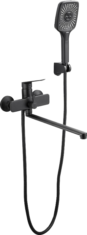 Смеситель с длинным изливом для ванны BELZ B22533-7 черный