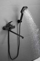 Смеситель с длинным изливом для ванны BELZ B22533-7 черный