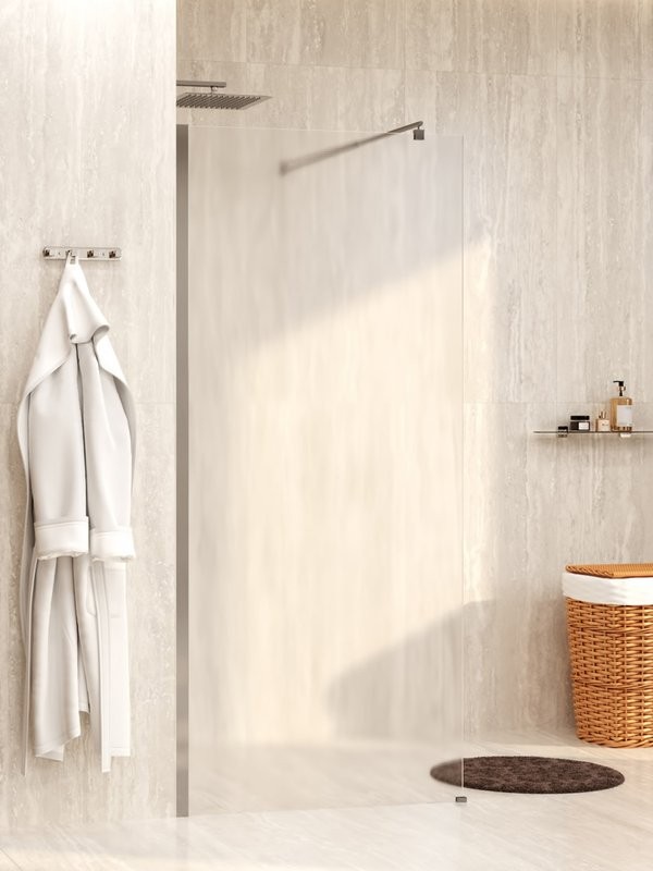 Душевая перегородка Wasserkraft Rur 30W 110 см, профиль хром, стекло текстурное