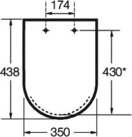 Комплект Roca Debba 893104980 с микролифтом