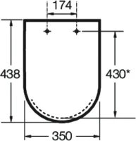 Комплект Roca Debba 893104980 с микролифтом