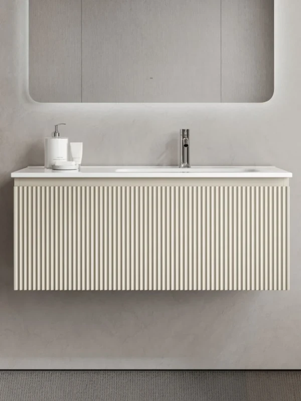 Тумба с раковиной Sancos Snob R 1.0 100 R beige soft