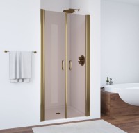 Душевая дверь в нишу Vegas Glass E2P 75 05 05 профиль бронза, стекло бронза
