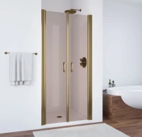 Душевая дверь в нишу Vegas Glass E2P 75 05 05 профиль бронза, стекло бронза