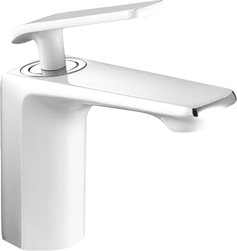 Смеситель для раковины Fashun A1081-8 белый, хром